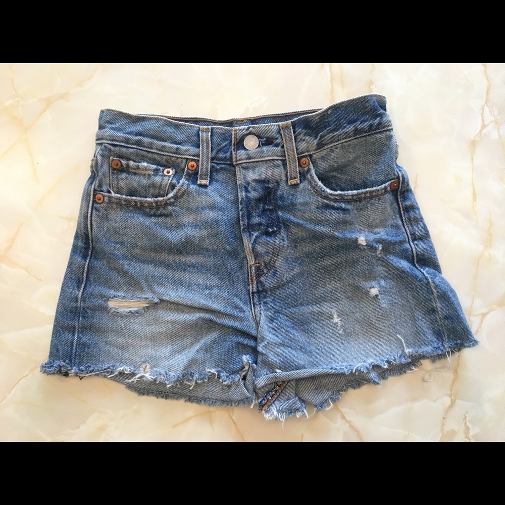 Levi’s 501 cheeky denim shorts